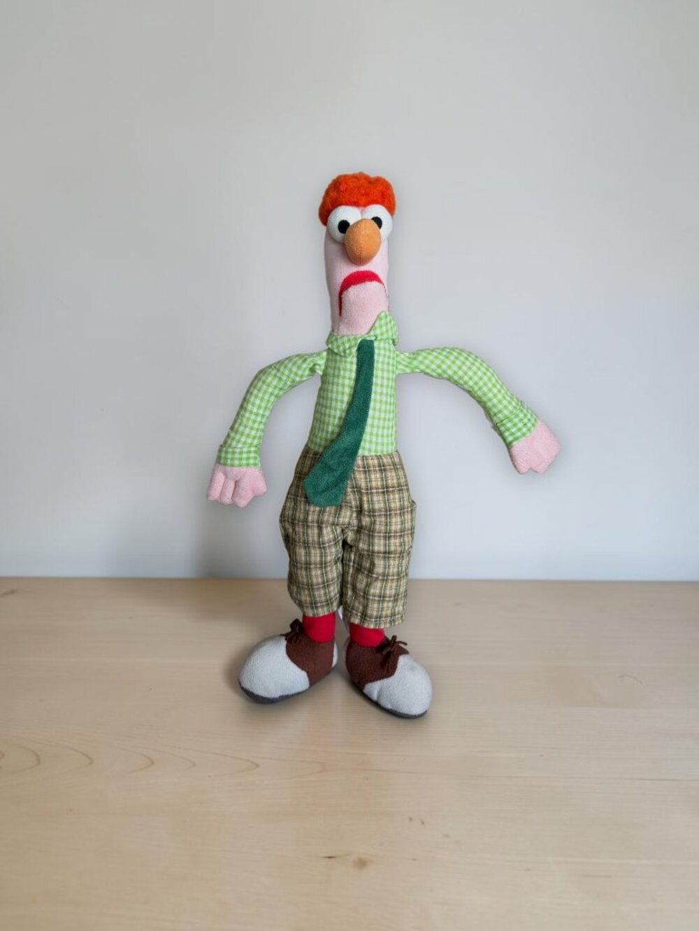 RARE VINTAGE 17” Beaker Plush The Muppets Disney Store Plush No Coat